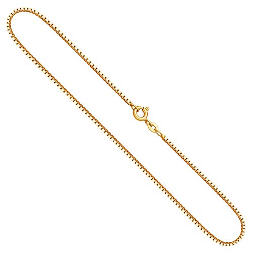 EDELIND Goldkette, Venezianerkette Gelbgold 333/8 K, Länge 45 cm, Breite 1.4 mm, Gewicht ca. 5.2 g., NEU von EDELIND