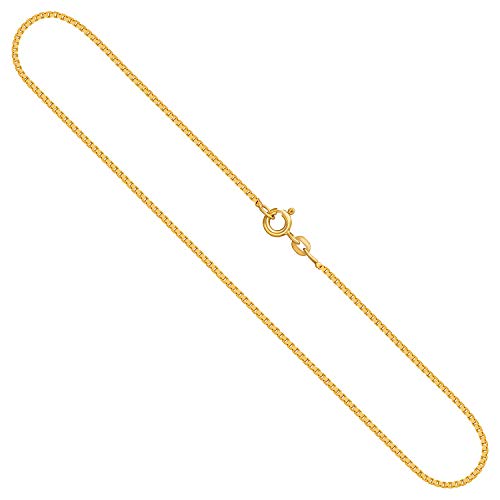 EDELIND Goldkette, Venezianerkette Gelbgold 375/9 K, Länge 85 cm, Breite 1.2 mm, Gewicht ca. 6.8 g., NEU von EDELIND