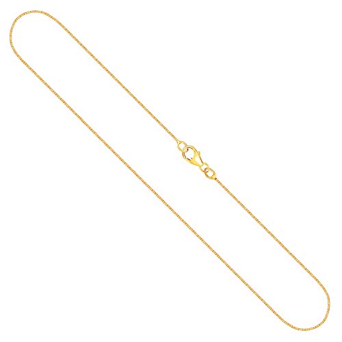 EDELIND Goldkette, Venezianerkette Gelbgold 750/18 K, Länge 36 cm, Breite 0.9 mm, Gewicht ca. 2.9 g., NEU von EDELIND