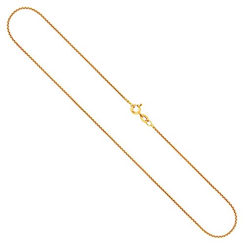 EDELIND Goldkette, Venezianerkette rund geschlagen Gelbgold 375/9 K, Länge 65 cm, Breite 1.2 mm, Gewicht ca. 4.5 g., NEU von EDELIND