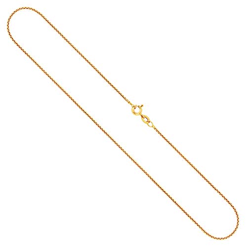 EDELIND Goldkette, Venezianerkette rund geschlagen Gelbgold 375/9 K, Länge 65 cm, Breite 1.2 mm, Gewicht ca. 4.5 g., NEU EDELIND Goldkette, Venezianerkette rund geschlagen Gelbgold 375/9 K, Länge 65 cm, Breite 1.2 mm, Gewicht ca. 4.5 g., NEU von EDELIND