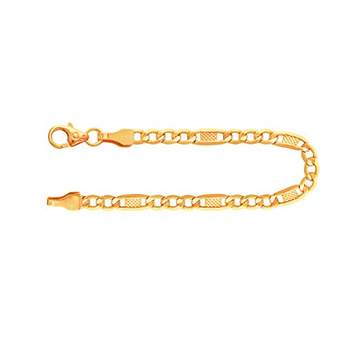 EDELIND Herren Armband 585 Gelbgold Bracelet Fantasiekette 3.5 mm 14K Echtgold Armkette Länge 23 cm Armband mit Schmuck Geschenk Box Made in Germany von EDELIND