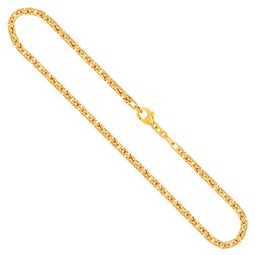 EDELIND Königskette Gold - Echtgold 333 | Kette 2.8 mm mit Stempel | Halskette aus Deutschland | Herren Goldkette mit Karabinerverschluss, Länge 65 cm, Gewicht ca. 33.2 g. von EDELIND