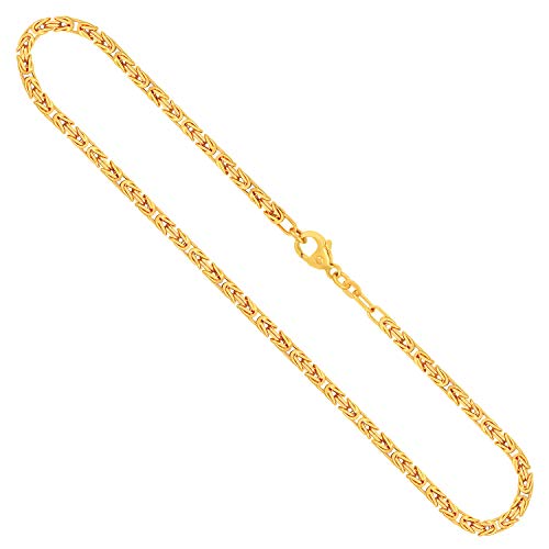 EDELIND Königskette Gold - Echtgold 333 | Kette 2.8 mm mit Stempel | Halskette aus Deutschland | Herren Goldkette mit Karabinerverschluss, Länge 65 cm, Gewicht ca. 33.2 g. EDELIND Königskette Gold - Echtgold 333 | Kette 2.8 mm mit Stempel | Halskette aus Deutschland | Herren Goldkette mit Karabinerverschluss, Länge 65 cm, Gewicht ca. 33.2 g. von EDELIND