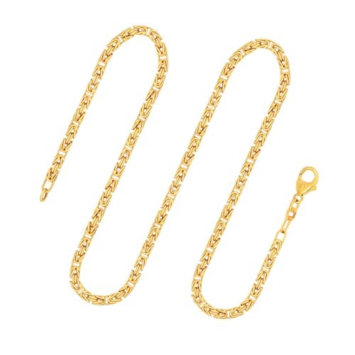 EDELIND Königskette Gold - Echtgold 333 | Kette 2.8 mm mit Stempel | Halskette aus Deutschland | Herren Goldkette mit Karabinerverschluss, Länge 65 cm, Gewicht ca. 33.2 g. von EDELIND