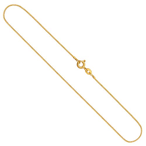 EDELIND Venezianerkette, Goldkette Damen/Herren 333er Echtgold (14k) Goldhalskette, in Länge 40 cm, Breite 0,8 mm, Unisex Goldschmuck von EDELIND