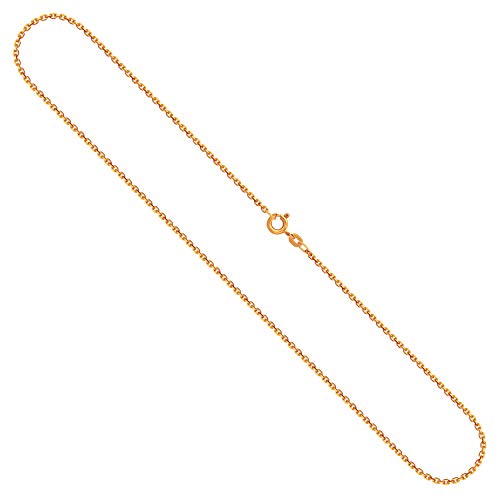 EDELIND Goldkette, Ankerkette diamantiert Gelbgold 333/8 K, Länge 50 cm, Breite 1.7 mm, Gewicht ca. 3.9 g., NEU von EDELIND