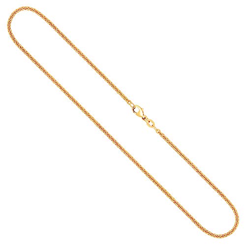 EDELIND Goldkette, Ankerkette rund Gelbgold 585/14 K, Länge 55 cm, Breite 2,4 mm, Gewicht ca, 8,8 g, NEU von EDELIND