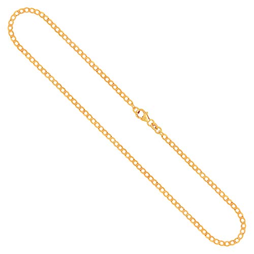 EDELIND Goldkette, Panzerkette weit Gelbgold 333/8 K, Länge 42 cm, Breite 2,6 mm, Gewicht ca, 3,1 g, NEU von EDELIND