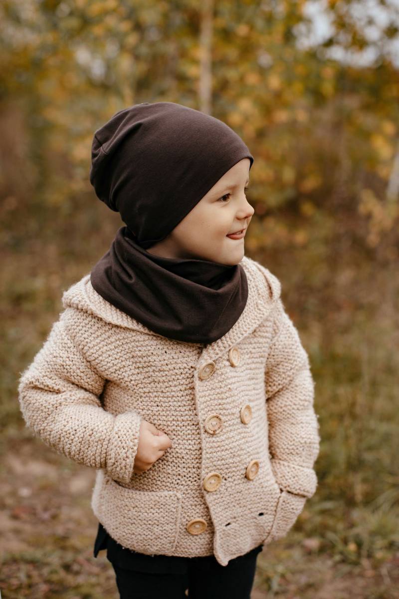 Baumwollmütze, Bio-Baby-Double-Layer-Mütze, Baumwoll-Slouchy-Mütze, Hipster-Mütze, Unisex-Kleinkindmütze, Jersey-Beanie-Mütze von EDGKids