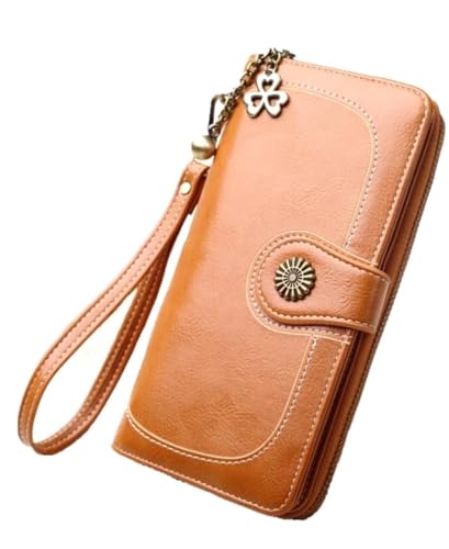 EDIBAZZAR Damenbrieftasche - Kunstleder - Stilvoll - Organisation - Schlüsselring - Modern - Praktisch von EDIBAZZAR