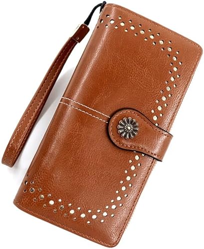 EDIBAZZAR Damenportemonnaie - Eleganz - Praktikabilität - Geschenkidee - Geräumigkeit - Leder - Organisation - 15 Fächer von EDIBAZZAR