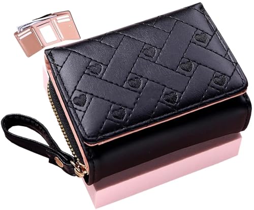 EDIBAZZAR Damenportemonnaie - Herzen - praktischer Verschluss - Elegantes Design - Organisationswunder - Platz für Erinnerungen - Immer modisch von EDIBAZZAR