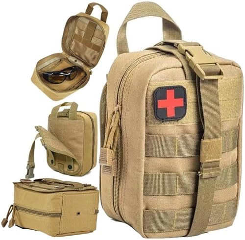 EDIBAZZAR Erste-Hilfe-Tasche - MOLLE-System - Taktische Vielseitigkeit - Wasserdicht - Kompaktes Design von EDIBAZZAR