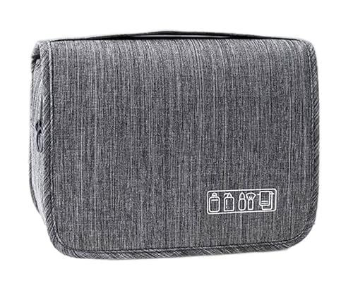 EDIBAZZAR Kosmetiktasche - XXL Herren-Waschbeutel-Organizer - Reise Freundlich - Unisex - Hängend - Kompakt & Praktisch von EDIBAZZAR
