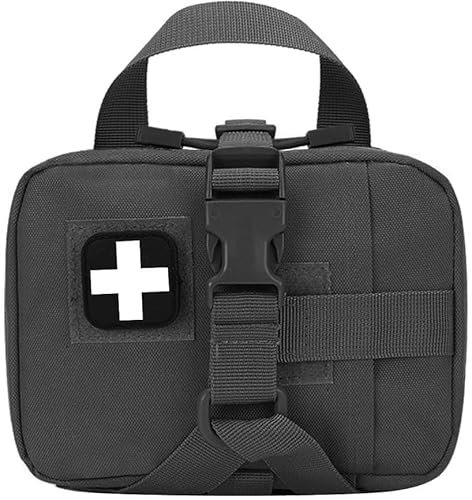 EDIBAZZAR Notfalltasche - MOLLE Taktische - Erste Hilfe Tasche - wasserdichtes Nylon - interne Riemen - doppelt Reißverschluss - Oxford 1000D Stoff von EDIBAZZAR