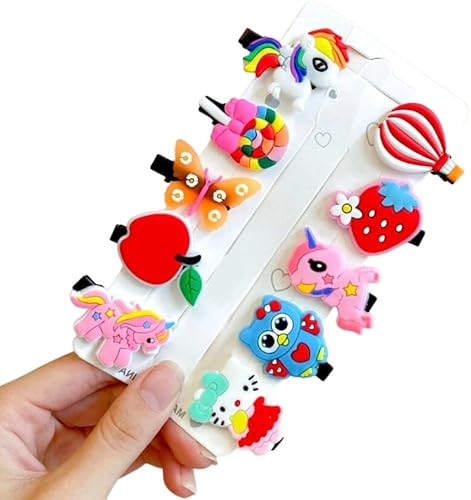 EDIBAZZAR Stifte und Clips - Stilvolle Vielfalt - Kinder - Individuelles Haarstyling - Muster - Persönlicher Ausdruck - Größe: 5-7 cm von EDIBAZZAR