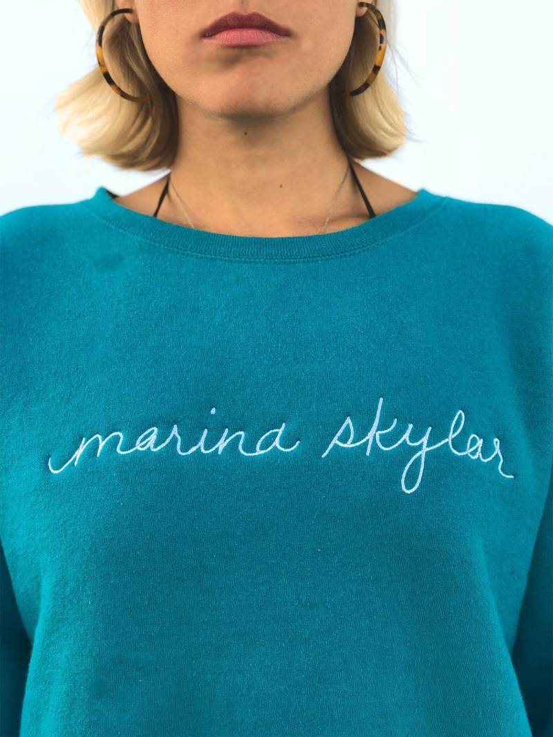 Vintage-Bestickt-Sweatshirt "Marina Skylar" Vintage-Bestickt-Sweatshirt "Marina Skylar" von EDIEStore