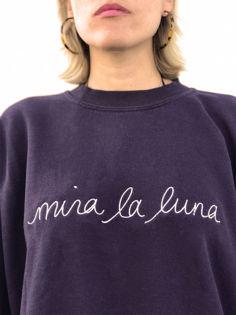 Vintage Bestickt-Sweatshirt "Mira La Luna" Vintage Bestickt-Sweatshirt "Mira La Luna" von EDIEStore