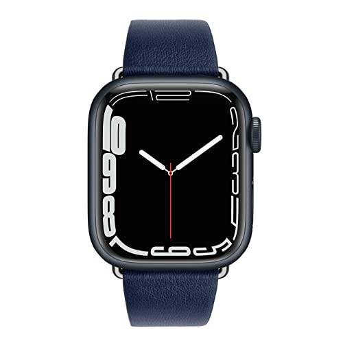 EDIMENS Armband Kompatibel mit Apple Watch Armband 41mm 40mm 38mm für Damen Herren, Echtes Schlank Dünnes Lederarmband Kompatibel für Apple Watch iWatch Series 8 7 6 5 4 3 2 1 SE Ultra Sport Edition von EDIMENS