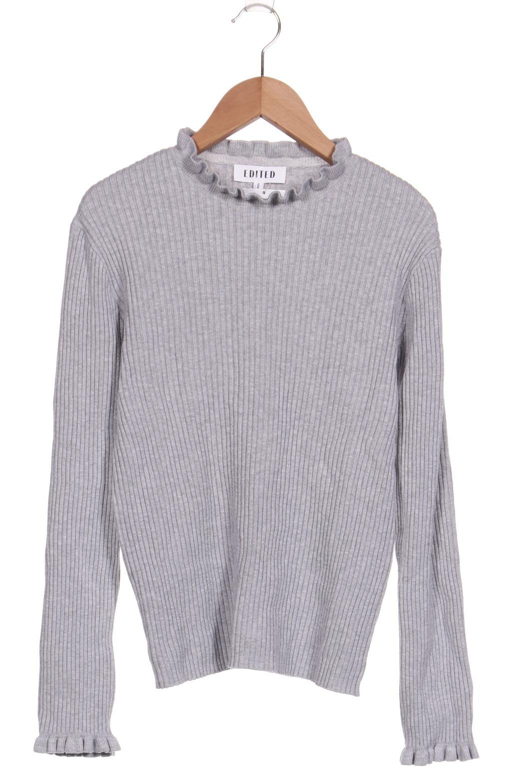 EDITED THE LABEL Damen Pullover, grau von EDITED THE LABEL