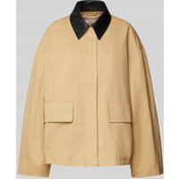 EDITED Jacke mit Pattentaschen Modell 'Sina' in Beige, Größe 42 von EDITED