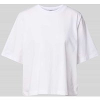 EDITED T-Shirt mit Rundhalsausschnitt Modell 'Nola' in Weiss, Größe 38 von EDITED