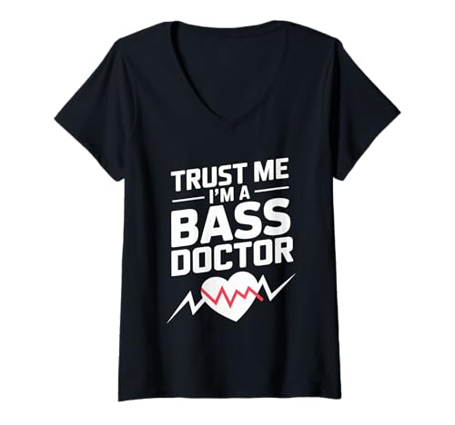 Damen Drum and Bass Rave EDM Tekk Raver Funny Dubstep T-Shirt mit V-Ausschnitt von EDM DJ Festival Outfit für Männer und Frauen