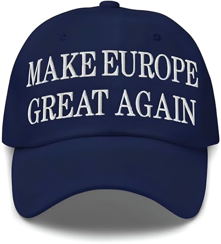 Make Europe Great Again (MEGA) Kappe Blau Mütze Baseballkappe Cap Unisex Verstellbar EU Europa Herren Frauen Einheitsgröße Hochwertig Modisch Bequem Atmungsaktiv Robust Alltag Sport Accesoire Trend von EDOMLY