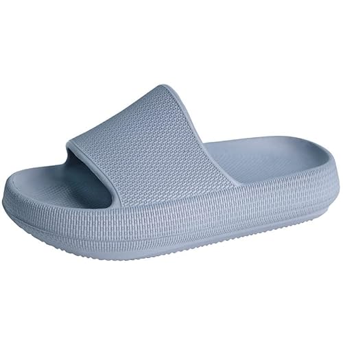 EDOSIR Badelatschen Kinder Mädchen Wolken Schlappen Jungen Badeschuhe Strand Sommer Badeschlappen Dusch Pantoletten EU35 Blau von EDOSIR