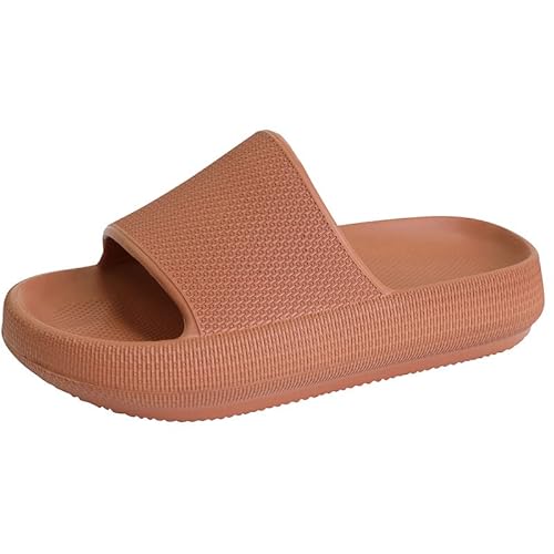 EDOSIR Badelatschen Kinder Mädchen Wolken Schlappen Jungen Badeschuhe Strand Sommer Badeschlappen Dusch Pantoletten EU31 Orange von EDOSIR