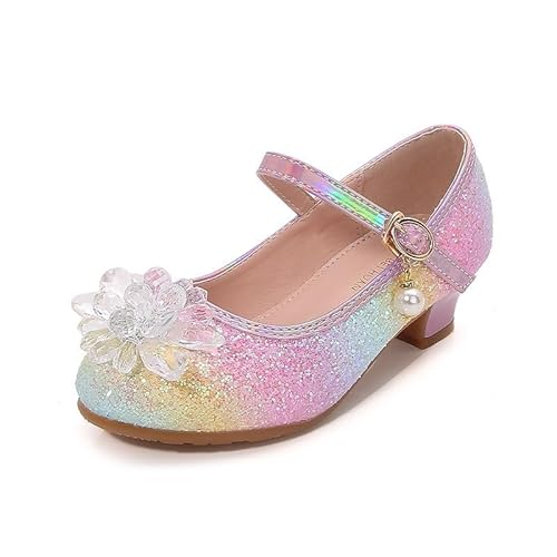 Mädchen Tanzschuhe Glitzer Shinning Abendschuhe Bowknot Low Heels Kleine Mädchen Mary Jane Schuhe Dress Up Prinzessin Schuhe Geburtstag Hochzeit von EDOSIR