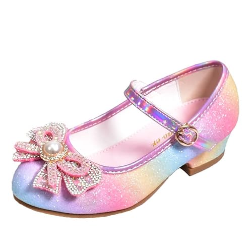 Mädchen Tanzschuhe Glitzer Shinning Abendschuhe Bowknot Low Heels Kleine Mädchen Mary Jane Schuhe Dress Up Prinzessin Schuhe Geburtstag Hochzeit von EDOSIR