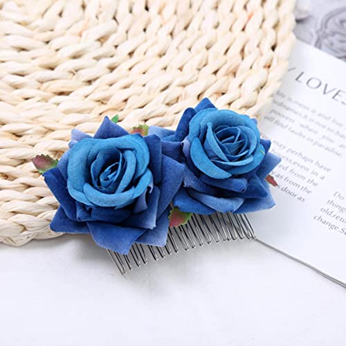 Blumenhaarkämme Sommer Hochzeit Haarschmuck Fee Blumenmädchen Clip Krone Braut Charme Kopfschmuck Schmuck-12 von EDOSSA