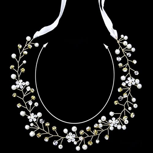 EDOSSA Braut Hochzeit Haarschmuck Kristall Perle Stirnbänder Haar Rebe Haarschmuck Braut Brautjungfer Kopfschmuck Haarband Schmuck-GKY910 EDOSSA Braut Hochzeit Haarschmuck Kristall Perle Stirnbänder Haar Rebe Haarschmuck Braut Brautjungfer Kopfschmuck Haarband Schmuck-GKY910 von EDOSSA