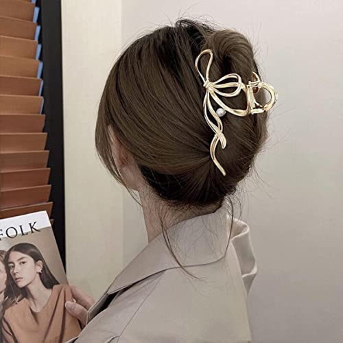 EDOSSA Buchstabe Q Design Unregelmäßiger Stern Metall Große Haarklaue Haarnadel Für Frauen Hohle Haarspange Haarkrabben Haarschmuck-J 12,5 cm von EDOSSA