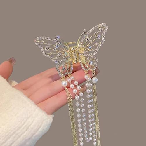 EDOSSA Jahr des Kaninchens Gefaltetes Ohr Kaninchen Haarnadel Design Sinn Hinterkopf Löffel Haar Curling Hai Clip Haar Curling Kopfschmuck-FQ-45-JIN von EDOSSA