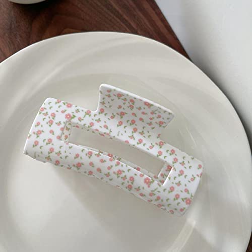 EDOSSA Romantische rosa Blume Haargreifer Haifisch-Clip Schmuck Acryl Haarnadel für Frauen Haarschmuck-C von EDOSSA