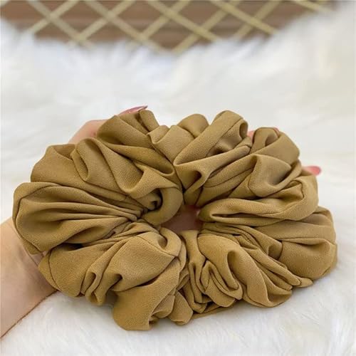 EDOSSA Süßigkeit-Farben-malaysischer Bündel-Haar-Riegel-Frauen-Blasen-Chiffon-Gummiband-Schal-muslimischer Hijab-Kappen-Volumizing Scrunchie-Stirnband-10 von EDOSSA
