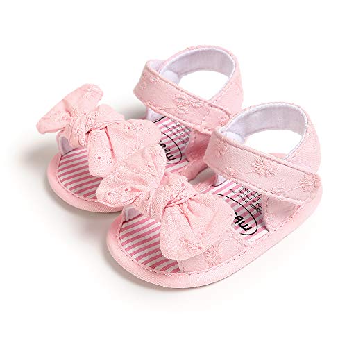 Baby Mädchen Sandalen Sanft Sohle Öffnen Zehe Bowknot Prinzessin Draussen Schuhe Kleinkind First Walker Schuhe Sommer Krippe Schuhe von EDOTON