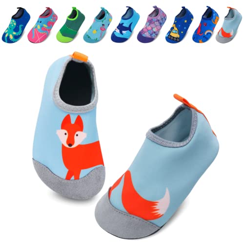 EDOTON Kinder Aquaschuhe, Anti-Rutsch Verdickte Sohle Kids Beach Schuhe Weiche und Langlebige Kinder Beachschuhe/Geeignet für Strand Schwimmbad Garten von EDOTON