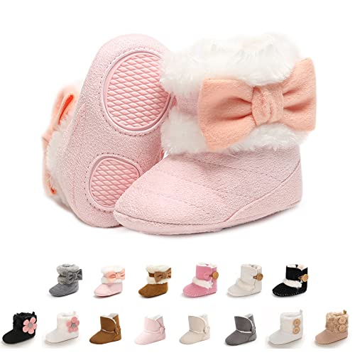Kobay Kinder Schuhe Baby Bowknot Weiche Sohle Winter Warme Schuhe Stiefel