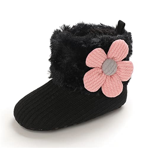 EDOTON Schneestiefel Baby Mädchen Weiche Sohlen Krippe Schuhe Kleinkind Stiefel Niedlich Winterschuhe von EDOTON