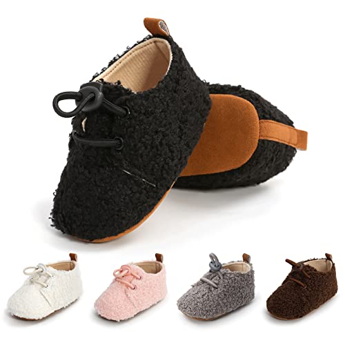 EDOTON Unisex Neugeborene Tier Schuhe,Süß rutschfest Sohle Weich Winter Warm Haus Innen Ausdruck Stiefel zum Baby Jungs Mädchen von EDOTON