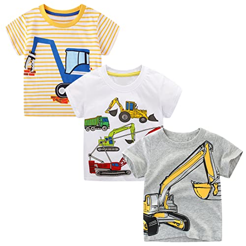 Unisex Baby T-Shirt Baumwolle Süß Karikatur Tier Muster Tops für 1-7 Jahre Alt (2-3 Jahre, A1) von EDOTON