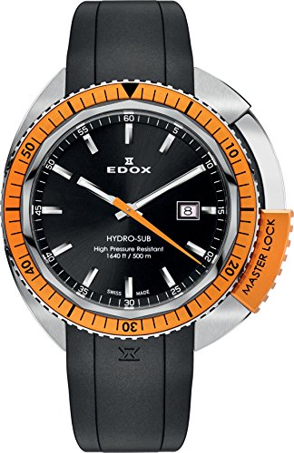 EDOX Unisex-Armbanduhr EDOX HYDRO SUB Analog Quarz Kautschuk 53200 3OCA NIN von EDOX