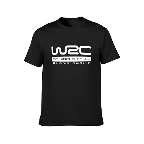 WRC World Rally Championship Mens T-Shirt Casual Cotton Unisex Tees Tops Black 3XL von EDOYUN