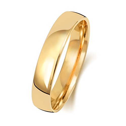 9 Karat (375) Gold 4mm Slight Court Form Herren/Damen - Trauring/Ehering/Hochzeitsring WJS151119KY von EDS Jewels