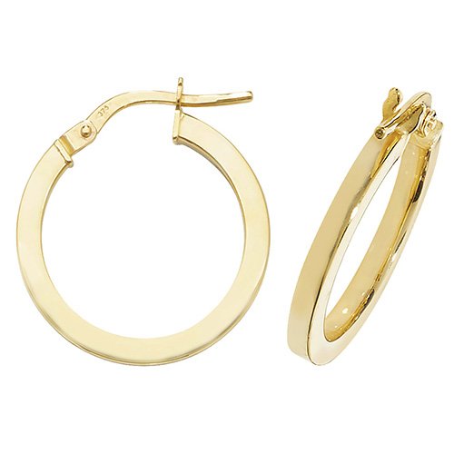 9 Karat (375) Gold Damen - Paar Creolen - 40mm TRS38433MM40 von EDS Jewels