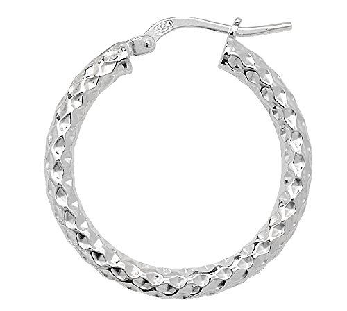 925 Sterling Silber Damen - Paar Creolen - 20mm WJS11493 von EDS Jewels